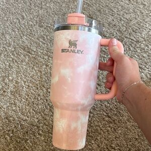 Stanley tumbler 40oz pink/coral tie dye